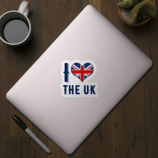 I Love The UK by MessageOnApparel